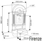 Firenze álló falikút kalapácslakk arany