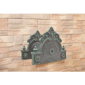 Toscana tömlőtartó antikolt zöld