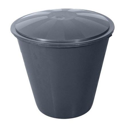 ECOTANK szürke, kerek esővízgyűjtő 300 literes