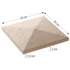 Róma kerítés oszlop fedlap (csúcsos)