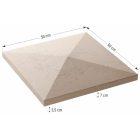 Róma kerítés oszlop fedlap (csúcsos)