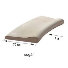 Róma 30 medence szegély sugár elem, íves tetejű