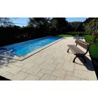 Róma 30 medence szegély sugár elem, íves tetejű