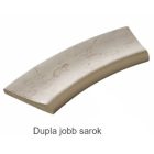 Róma 30 medence szegély, jobb oldali dupla sarok, íves tetejű