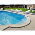 Róma 30 medence szegély, 90°-os belső sarok, íves tetejű