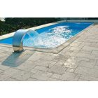 Róma 30 medence szegély, 90°-os külső sarok, íves tetejű