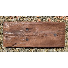 Vasúti talpfa, lyukas, barna, egomkő (58x24x5 cm)