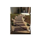 Vasúti talpfa, lyukas, barna, egomkő (58x24x5 cm)