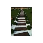 Vasúti talpfa, lyukas, barna, egomkő (58x24x5 cm)