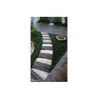 Vasúti talpfa, lyukas, barna, egomkő (58x24x5 cm)