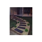 Vasúti talpfa, lyukas, barna, egomkő (58x24x5 cm)